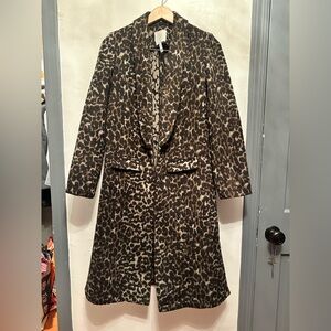 Leith Leopard Print Coat
